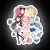 RGB neon sign of Madoka Magica Puella Magi in vibrant white colors.