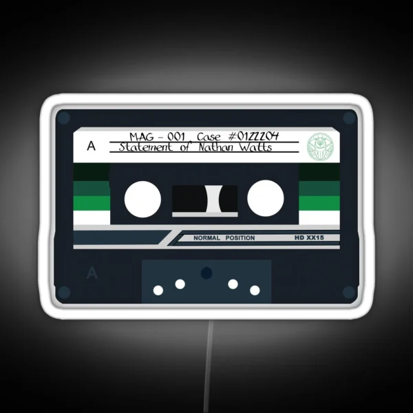 MAG 001 Statement Of Nathan Watts Cassette RGB Neon Sign