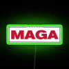 rgb neon sign in green
