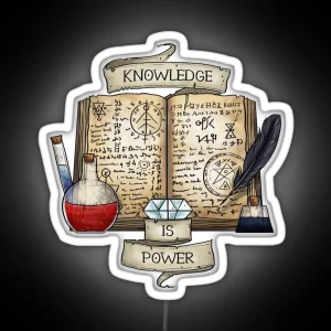 Mage Knowledge Is Power RGB Neon Sign