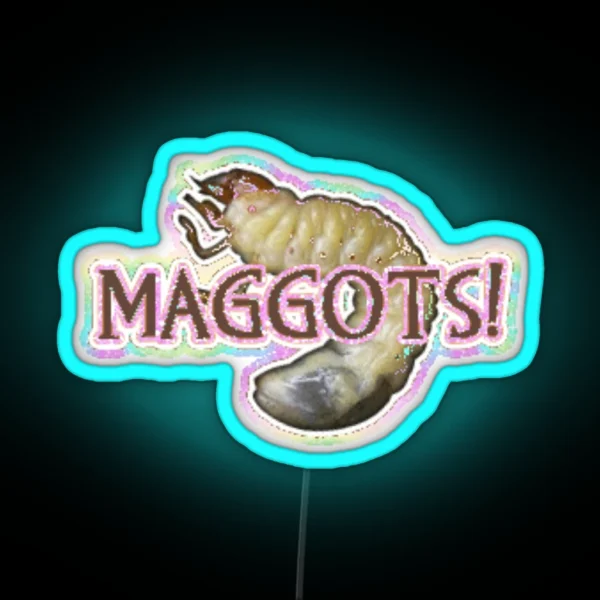 Maggots RGB Neon Sign