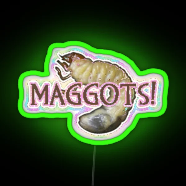 Maggots RGB Neon Sign