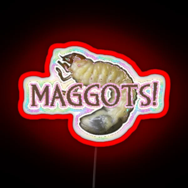 Maggots RGB Neon Sign