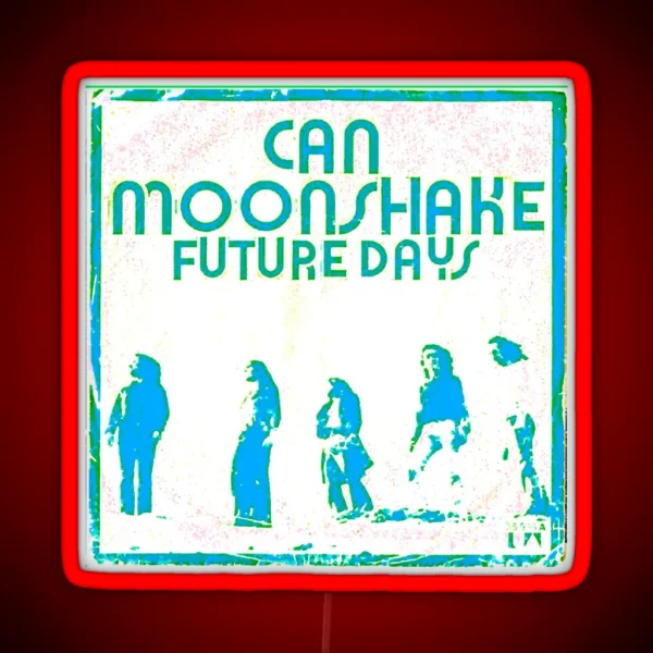 Magic Band Can Future Days Album Cover Retro Style RGB Neon Sign