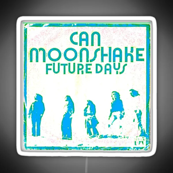 Magic Band Can Future Days Album Cover Retro Style RGB Neon Sign