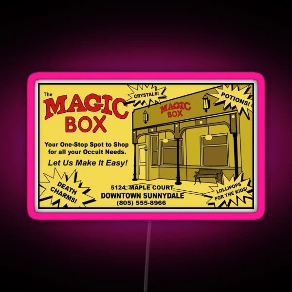 Magic Box Ad RGB Neon Sign