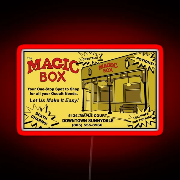 Magic Box Ad RGB Neon Sign