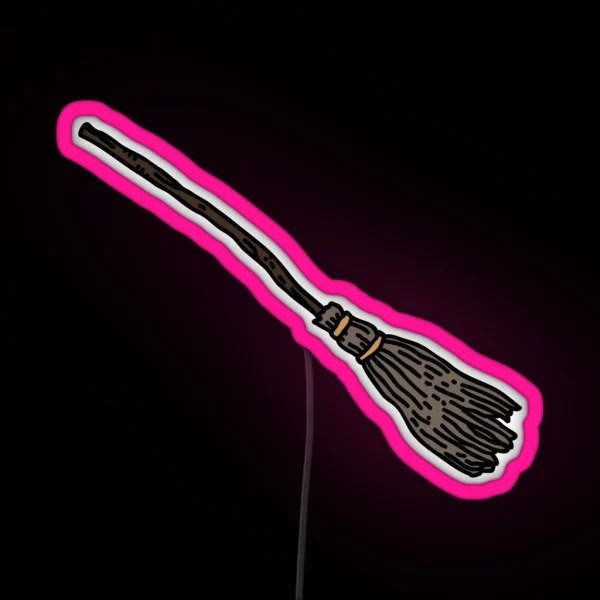 Magic Broom RGB Neon Sign