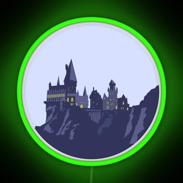 Magic Castle School Of Witchcraft And Wizardry RGB Neon Sign