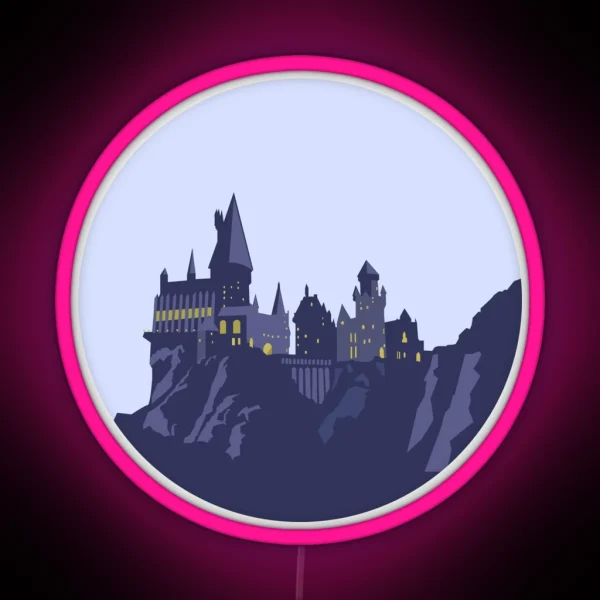 Magic Castle School Of Witchcraft And Wizardry RGB Neon Sign