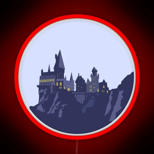 Magic Castle School Of Witchcraft And Wizardry RGB Neon Sign