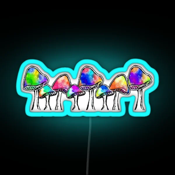 Magic Mushrooms RGB Neon Sign