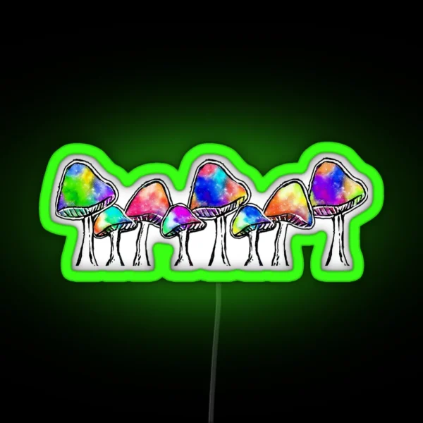 Magic Mushrooms RGB Neon Sign