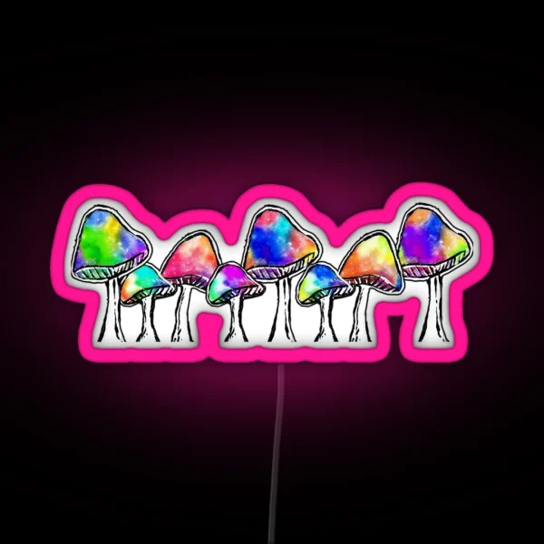 Magic Mushrooms RGB Neon Sign