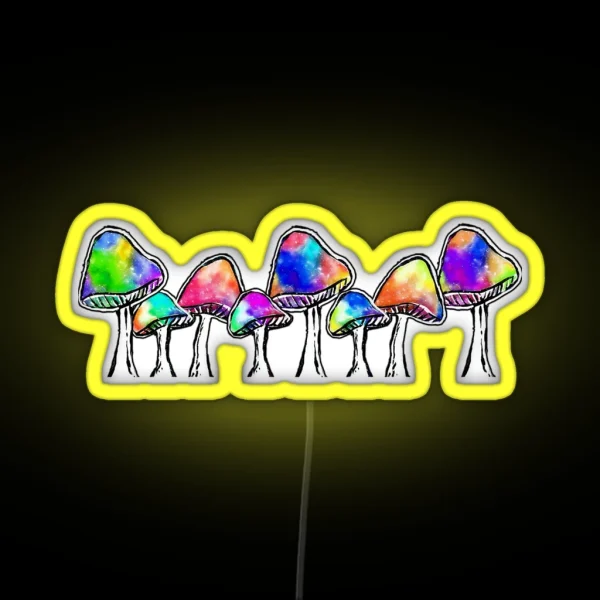 Magic Mushrooms RGB Neon Sign