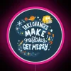 The Magic School Bus Frizzle Quote - Vibrant RGB Neon Pink Sign