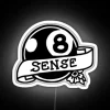RGB neon sign for Magic 8 Ball - Sense8 white