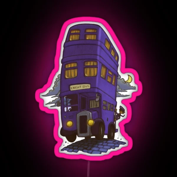 Magic Transport Knight Bus RGB Neon Sign