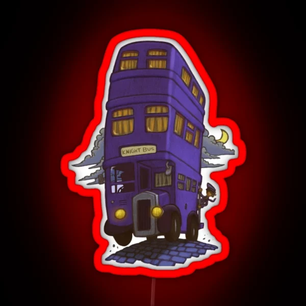 Magic Transport Knight Bus RGB Neon Sign