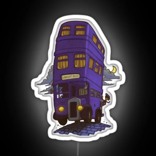 Magic Transport Knight Bus RGB Neon Sign