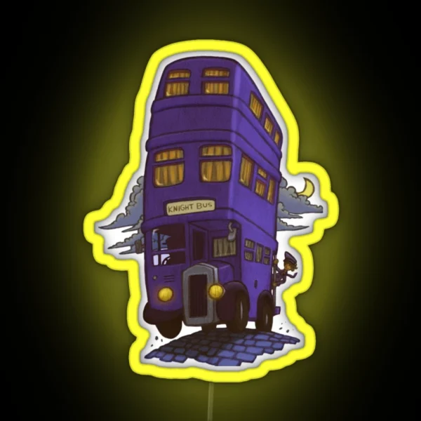 Magic Transport Knight Bus RGB Neon Sign