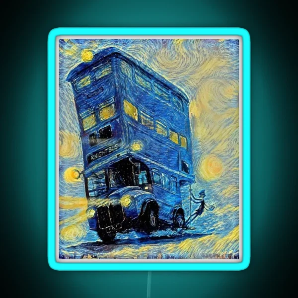 Magic Transport Knight Bus RGB Neon Sign