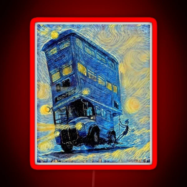 Magic Transport Knight Bus RGB Neon Sign