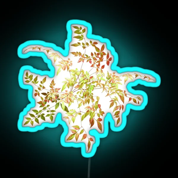 Magical Autumn Leaves RGB Neon Sign