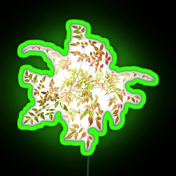 Magical Autumn Leaves RGB Neon Sign