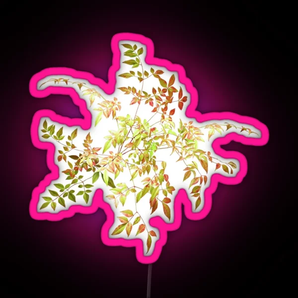 Magical Autumn Leaves RGB Neon Sign