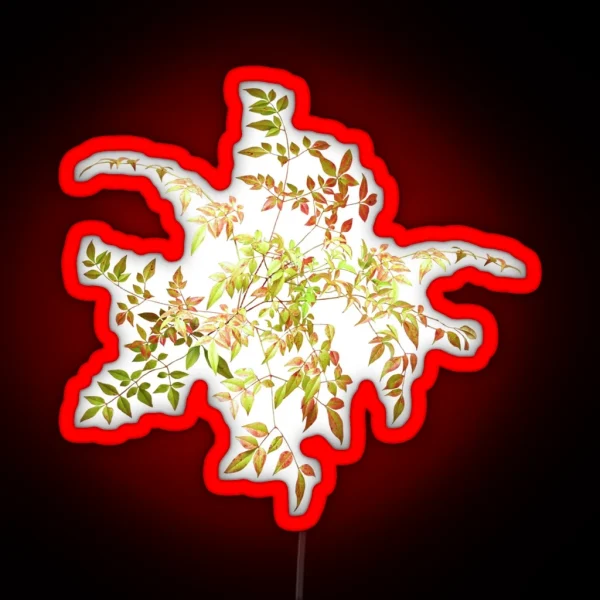 Magical Autumn Leaves RGB Neon Sign