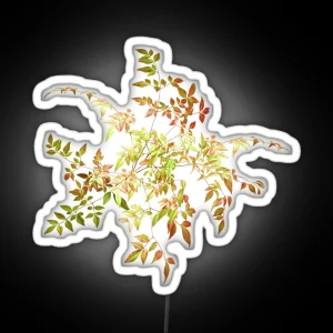 Magical Autumn Leaves RGB Neon Sign