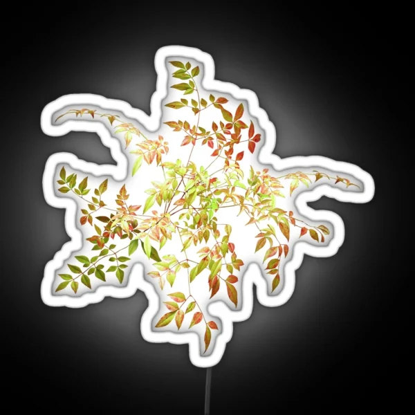 Magical Autumn Leaves RGB Neon Sign