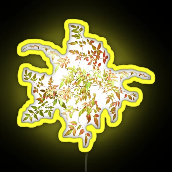 Magical Autumn Leaves RGB Neon Sign