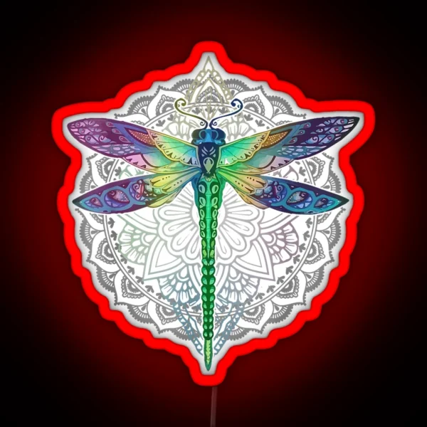 Magical Colorful Dragonfly RGB Neon Sign