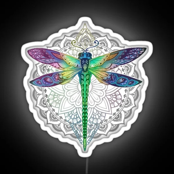 Magical Colorful Dragonfly RGB Neon Sign