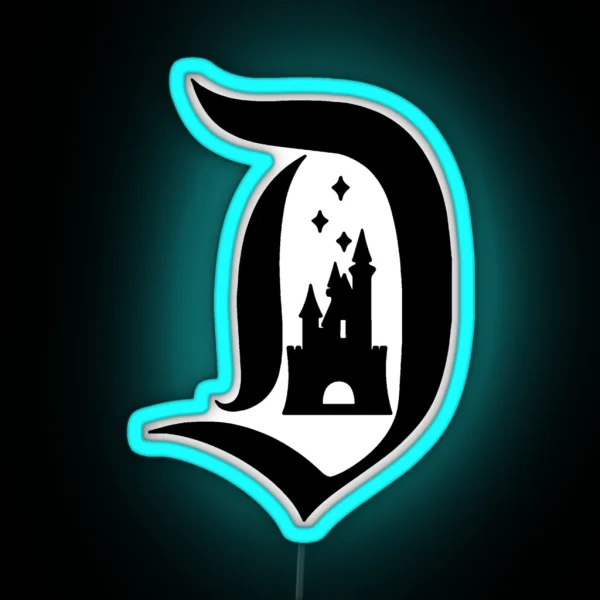 Magical D Logo RGB Neon Sign