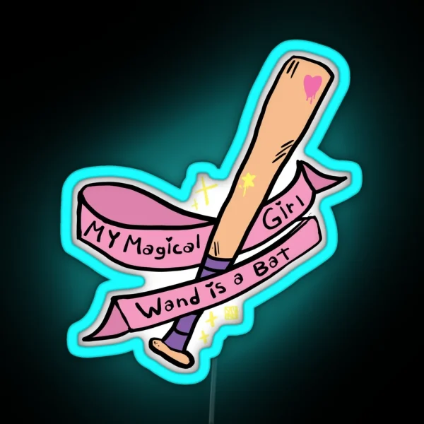 Magical Girl Bat RGB Neon Sign