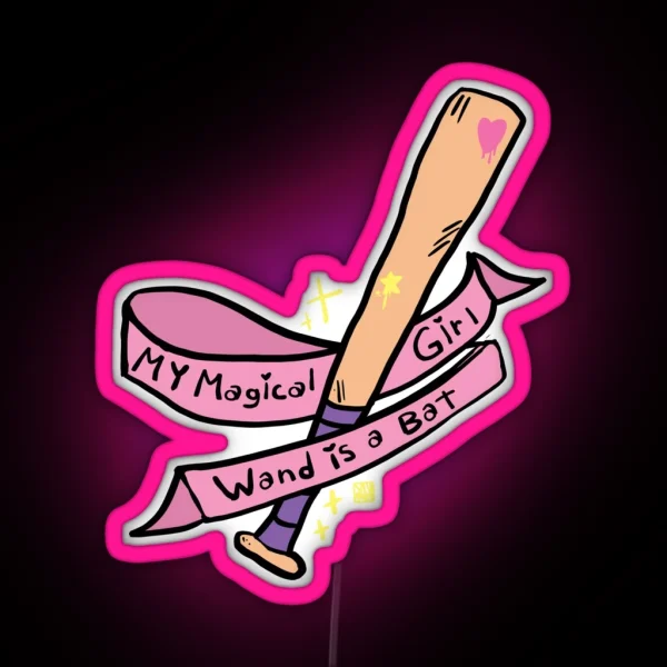 Magical Girl Bat RGB Neon Sign