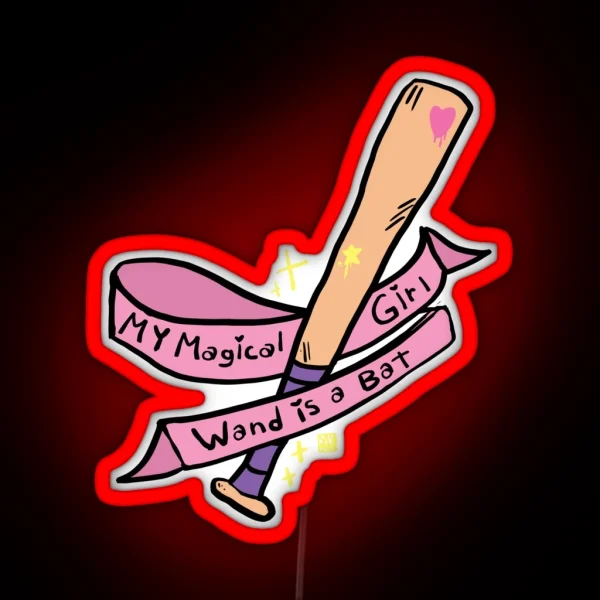 Magical Girl Bat RGB Neon Sign
