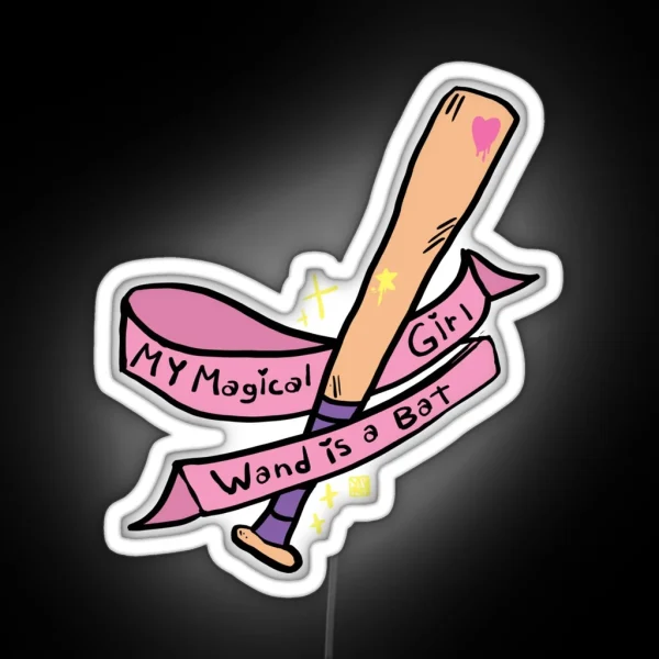 Magical Girl Bat RGB Neon Sign