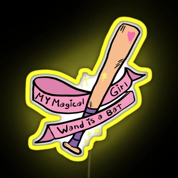 Magical Girl Bat RGB Neon Sign