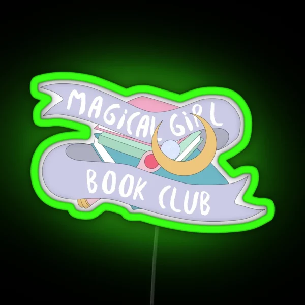 Magical Girl Book Club RGB Neon Sign