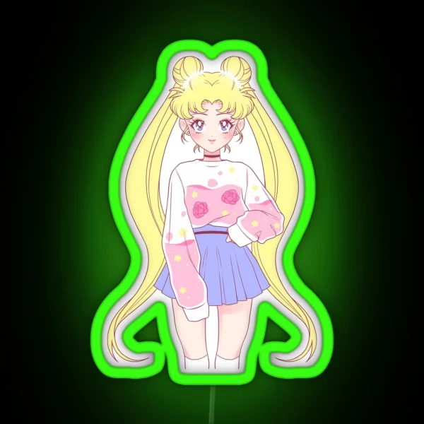 Magical Pastel Girl RGB Neon Sign