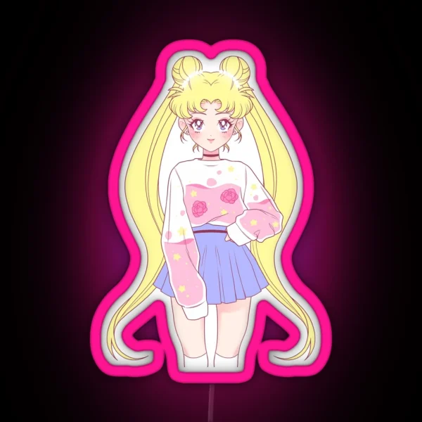 Magical Pastel Girl RGB Neon Sign