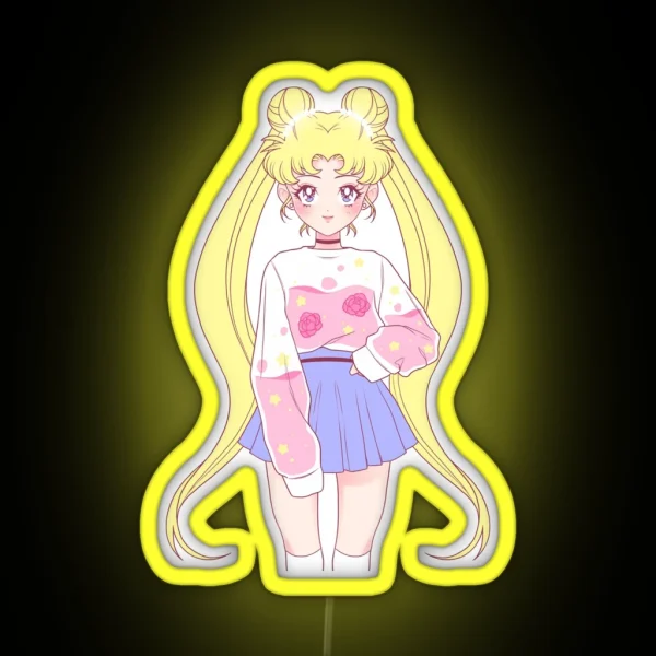 Magical Pastel Girl RGB Neon Sign