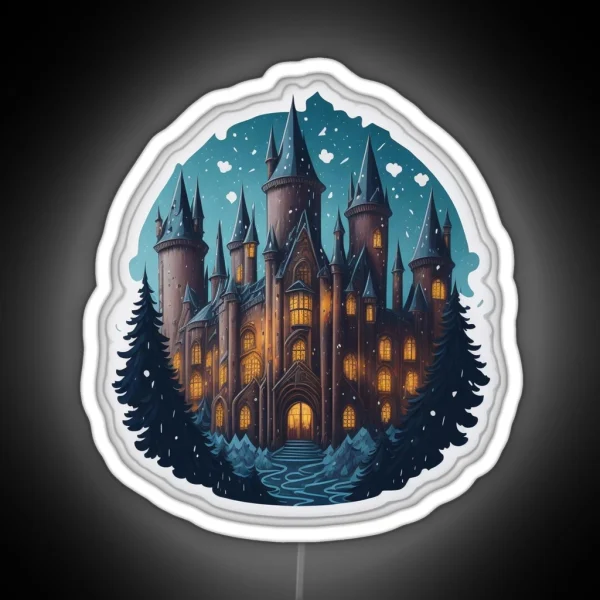 Magical Winter Castle Led RGB Neon Sign