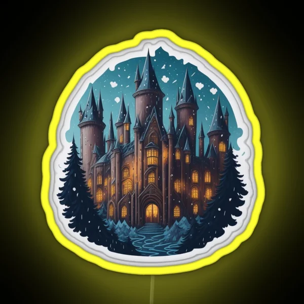 Magical Winter Castle Led RGB Neon Sign