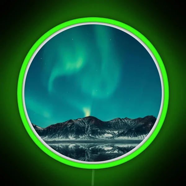 Magnetic Blue Northern Lights Skies Led RGB Neon Sign