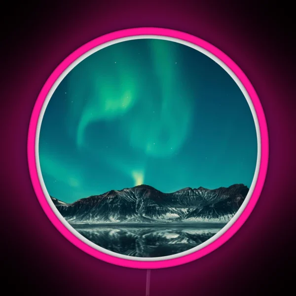 Magnetic Blue Northern Lights Skies Led RGB Neon Sign